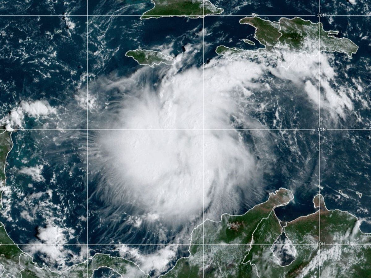 Tropical Storm Ian over central Caribbean on Saturday
