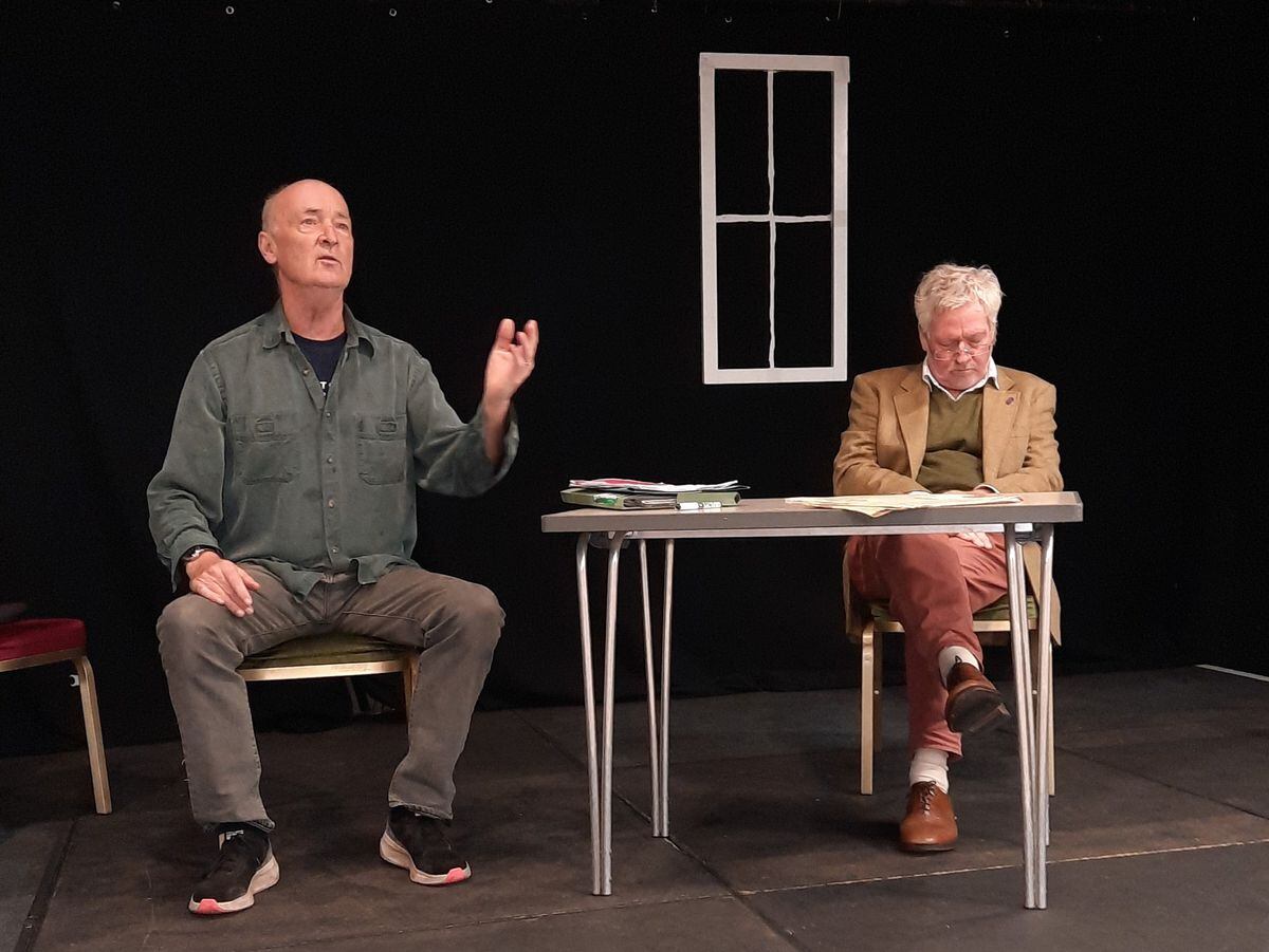 Giles Emerson, pictured left, as Arthur and Paul Rew as Bernard in the Tom Stoppard play New Found Land 