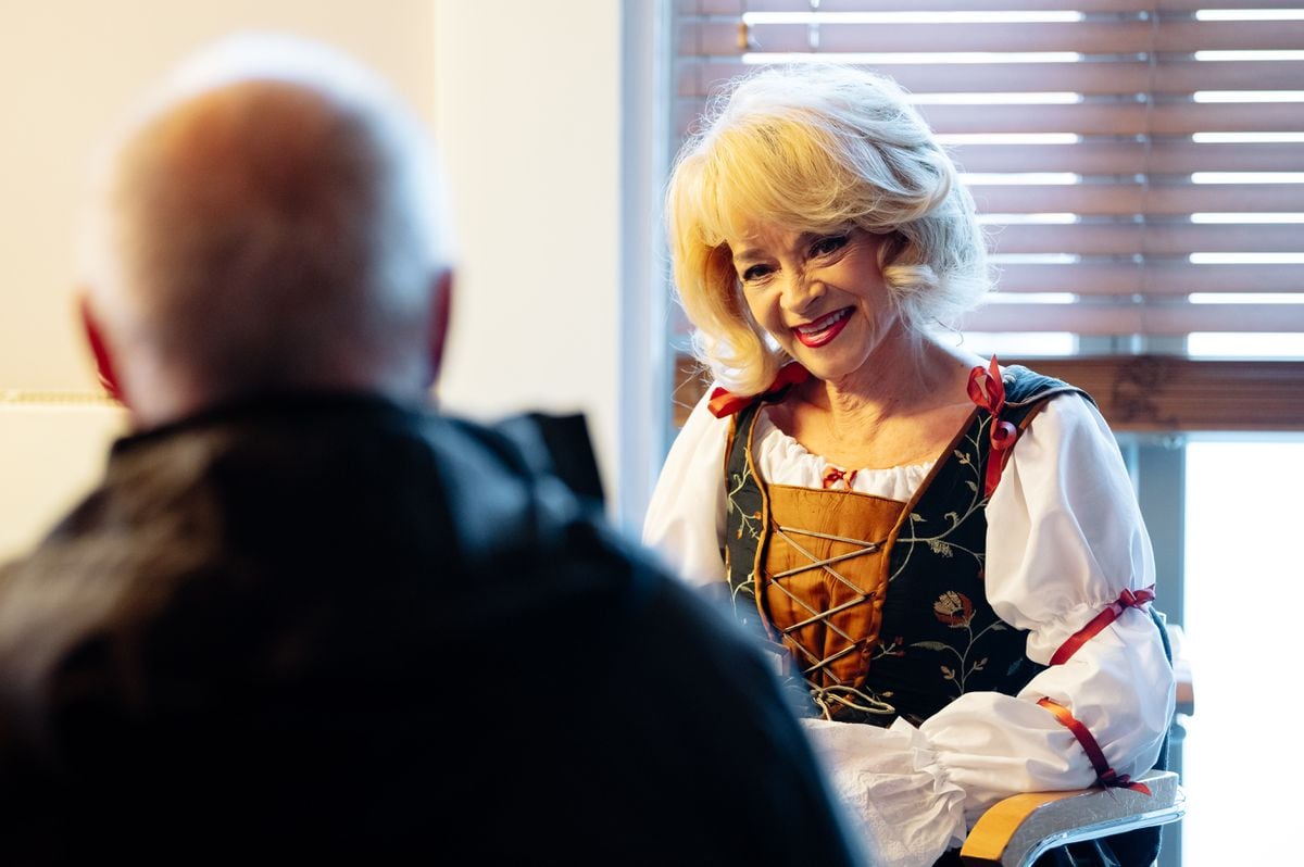 Sue Holderness, aka Marlene from Only Fools and Horses, is the mystery guest star at Theatre Severn show The Play What I Wrote. She spoke to the Shropshire Star before Wednesday's afternoon show