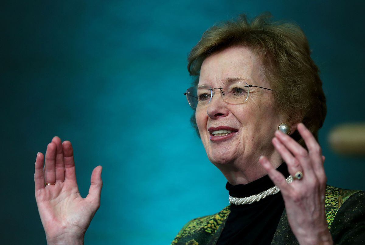 Former Irish president Mary Robinson