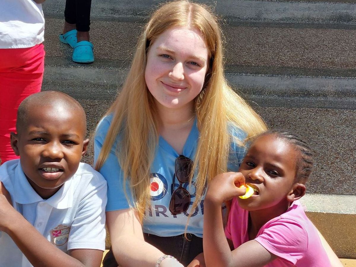 Charlotte Hope revisiting the Restart charity where she had previously volunteered