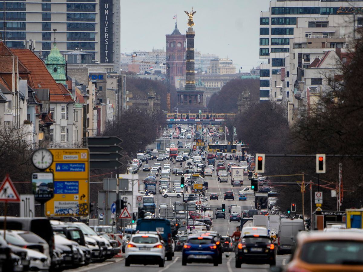 Traffic in the German capital Berlin
