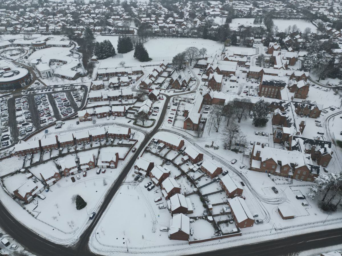 Ross Jones took his drone out to take some photos of Copthorne, Shrewsbury, from the air