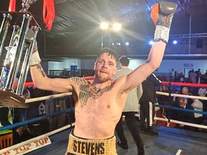 Kirk Stevens celebrateswinning the Top Boxertournament back inFebruary of this yearPicture: Julie Lockley