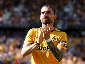 Ruben Neves of Wolverhampton Wanderers acknowledges the fans (Photo by Jack Thomas - WWFC/Wolverhampton Wanderers FC via Getty Images).