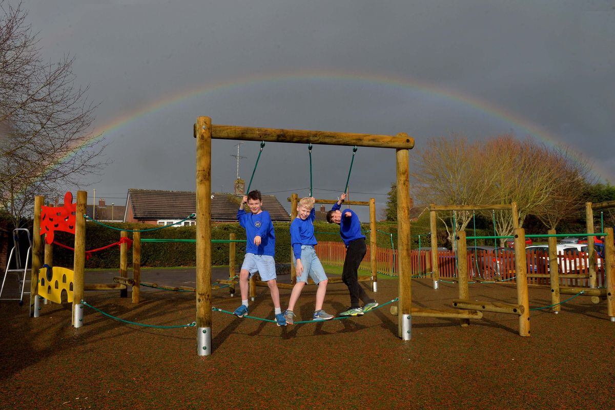 A community effort managed to get the school to the £30,000 total needed for the new playground