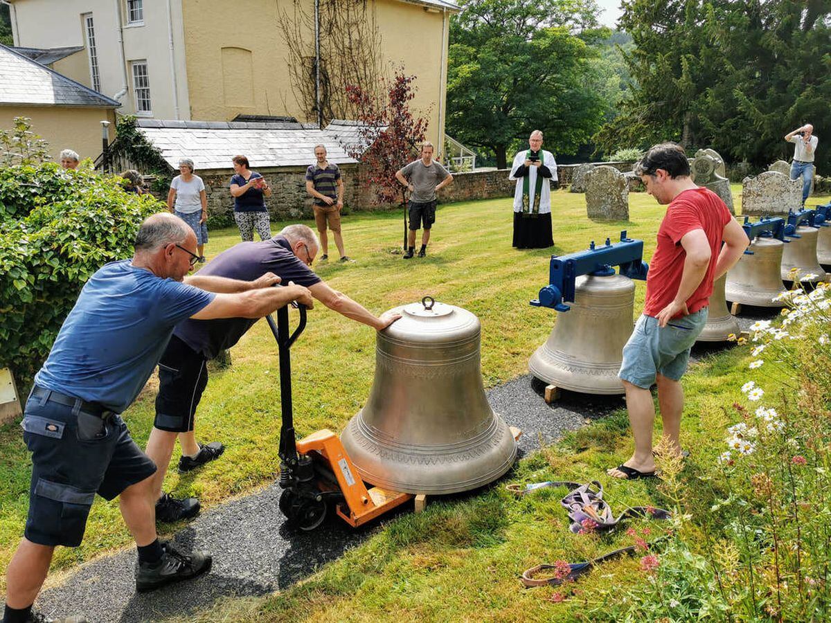 St Milburga's has had eight new bells installed. Picture: Ashley Smith