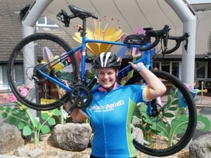  Triathlon group member Jenny Coppock, aged 36, will be taking the Lake Bala route in the charity ride