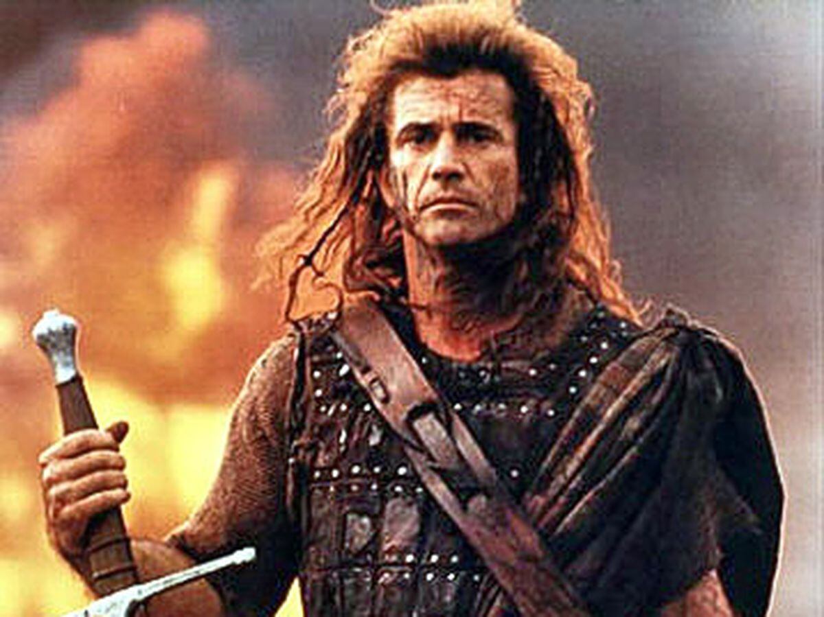 Mel Gibson in Braveheart. 