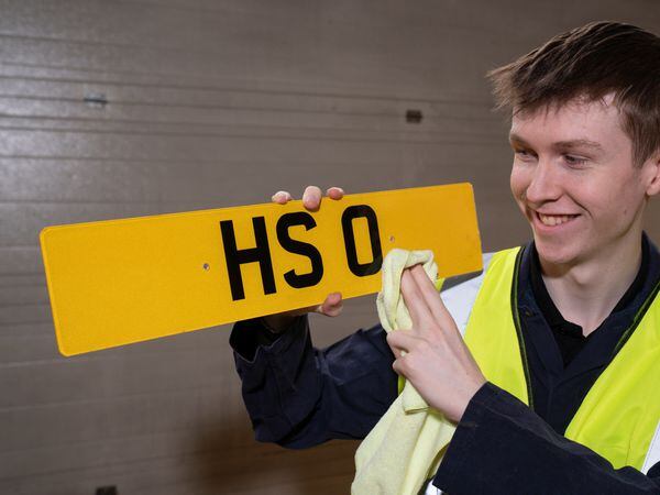 HS 0 registration plate
