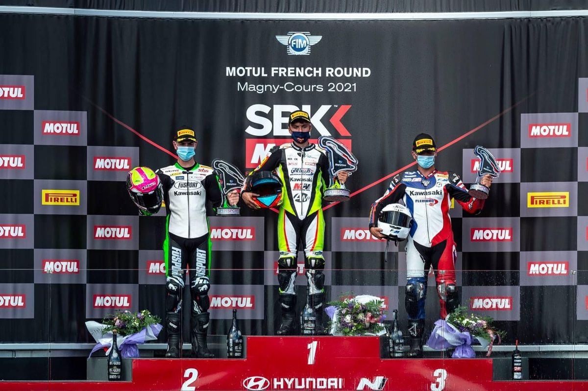 Booth-Amos bagged two more podiums in France before suffering injuries in Catalunya