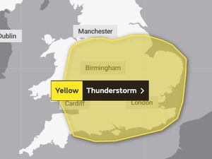 The Met Office has issued a yellow warning for Thursday, covering much of the country