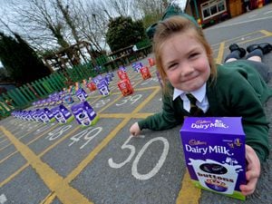 Schoolgirl Sophia Norgrove spent all her pocket money to buy 50 chocolate treats to give to Bridgnorth Food Bank