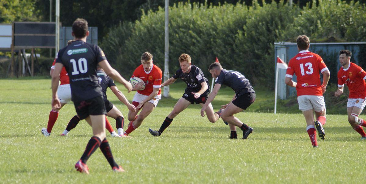 Action from Ludlow’s 38-14 victory over Whitchurch in Saturday’s Shropshire derby 