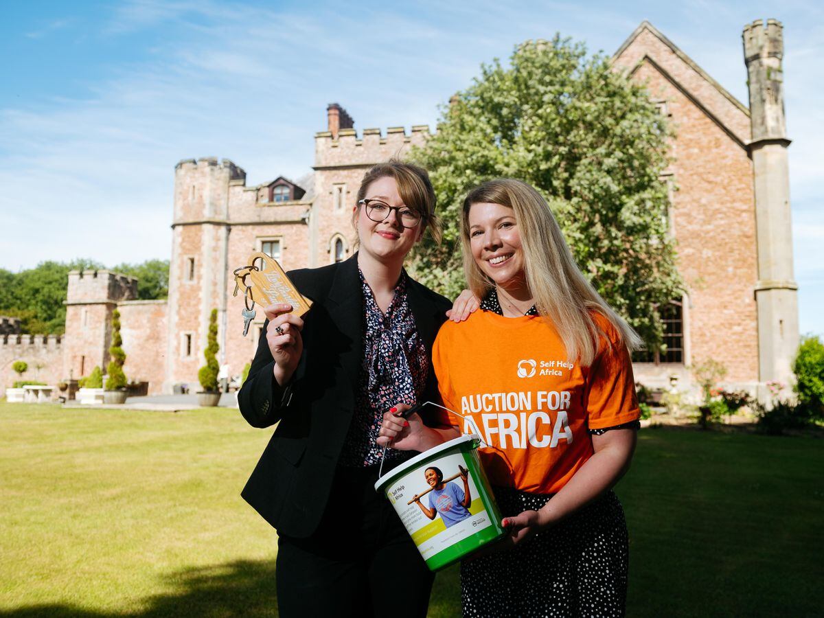 Ceri Davies, sales and marketing manager at Rowton Castle, and Steph Smith from Self Help Africa