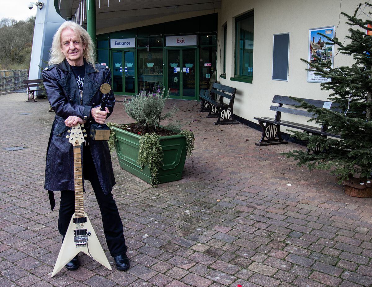 KK Downing at the Engine House at Severn Valley Railway