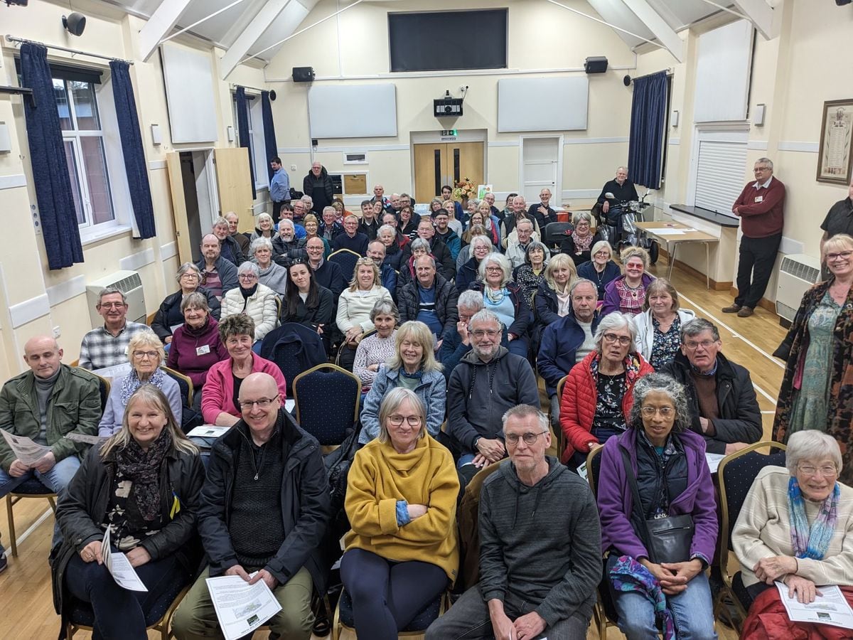 Residents pack out hall to back campaign to save village green 