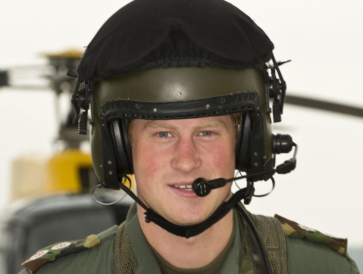Prince Harry at RAF Shawbury in 2010