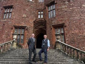 Russell George and Shane Logan at Powis Castle