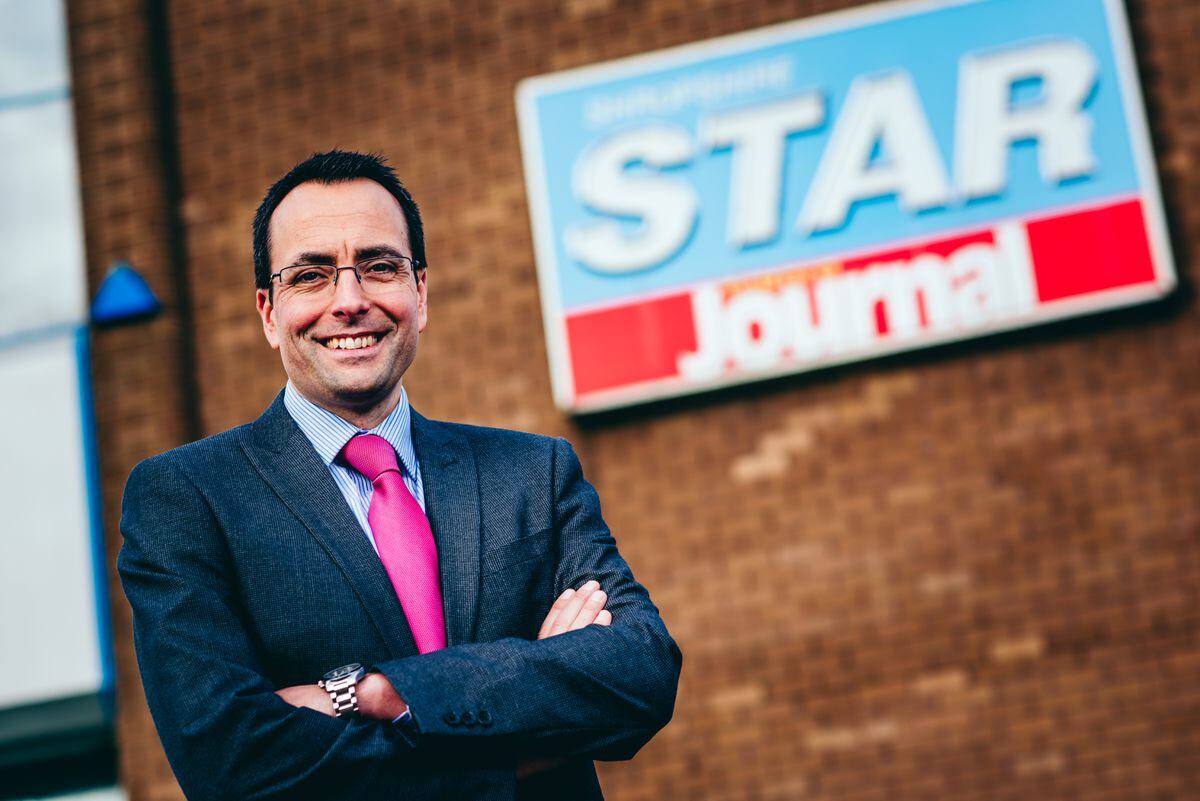 Martin Wright, editor of the Shropshire Star, at the newspaper’s HQ in Ketley, Telford