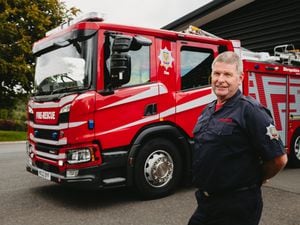 Graham Dudley will be retiring from the retained fire service on Monday, August 7 after exactly 45 years