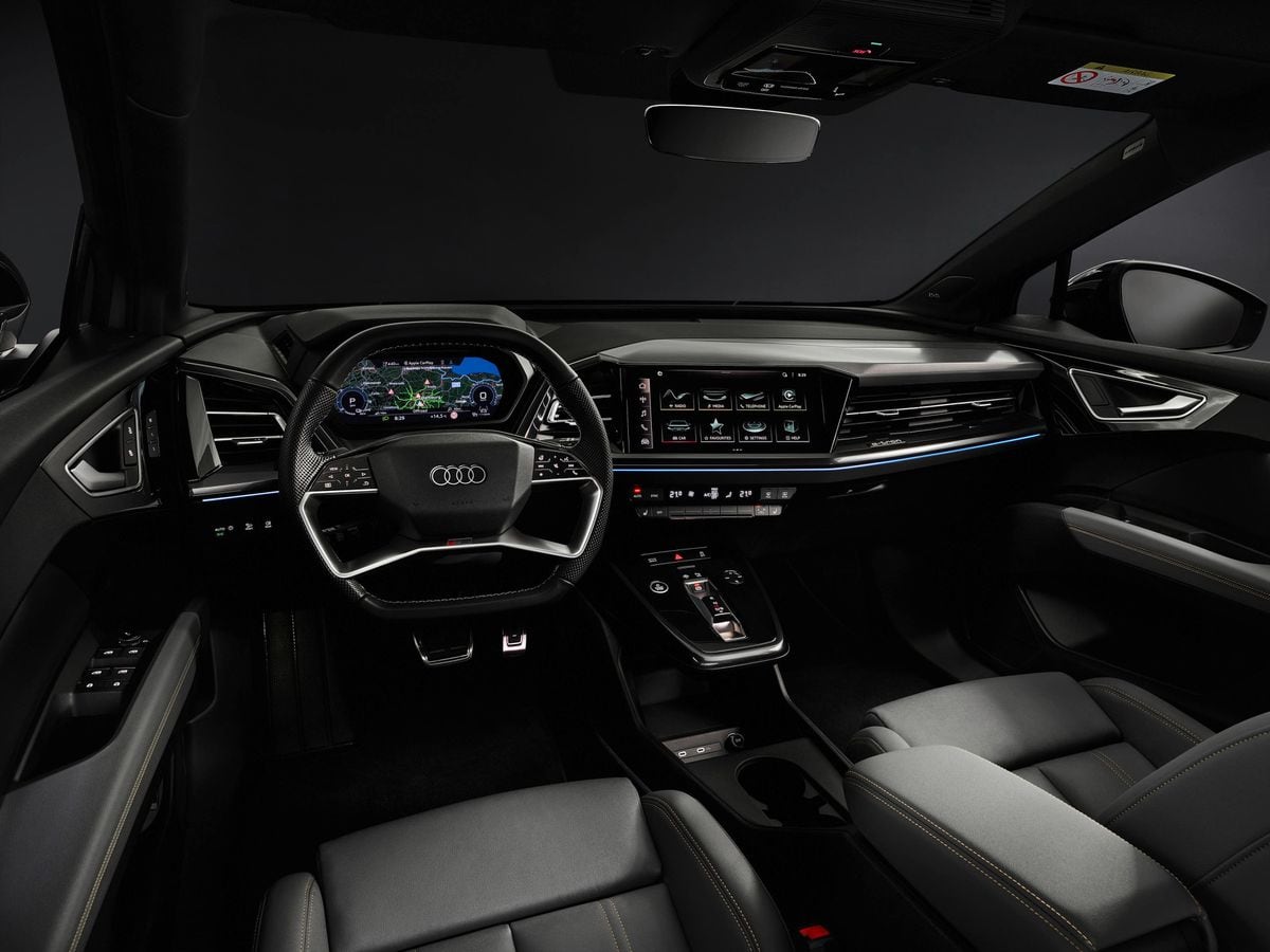 Audi shows off the interior of the Audi Q4 e-tron