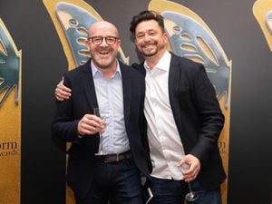 f.r.a. directors Wesley Meyer and Jamie Trippier collected the award