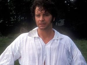 Colin Firth as Darcy at the lake