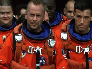 Bruce Willis and Ben Affleck lead the cast in 1998's Armageddon