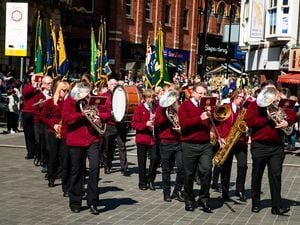 Tenbury Town Band at an event in 2017