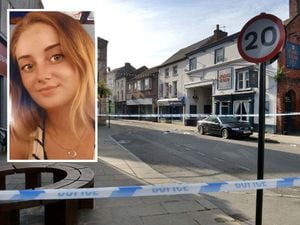 Rebecca Steer, 22, died after she was hit by a vehicle outside the Grill Out takeaway in Willow Street, Oswestry