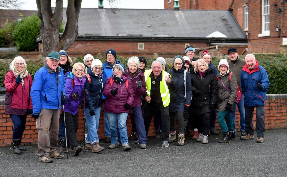 Newport Community Walking Group is celebrating its three year anniversary. Pictured is founder Cllr Peter Scott and fellow members