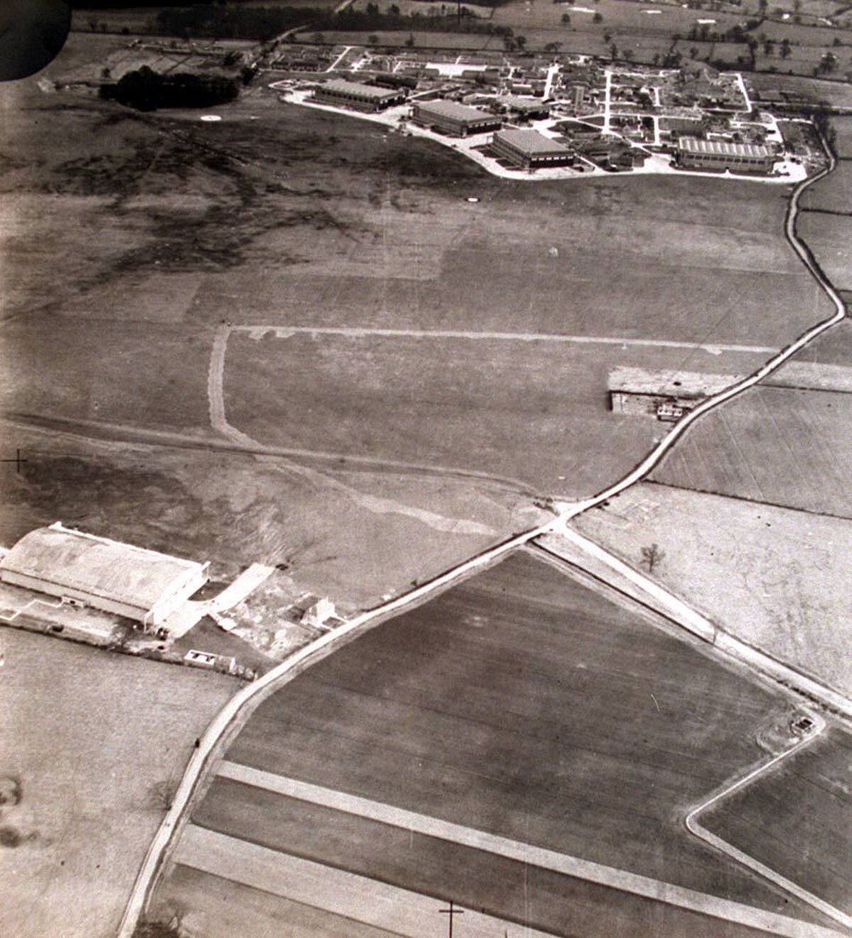 RAF Shawbury in 1939 – before runways were built.