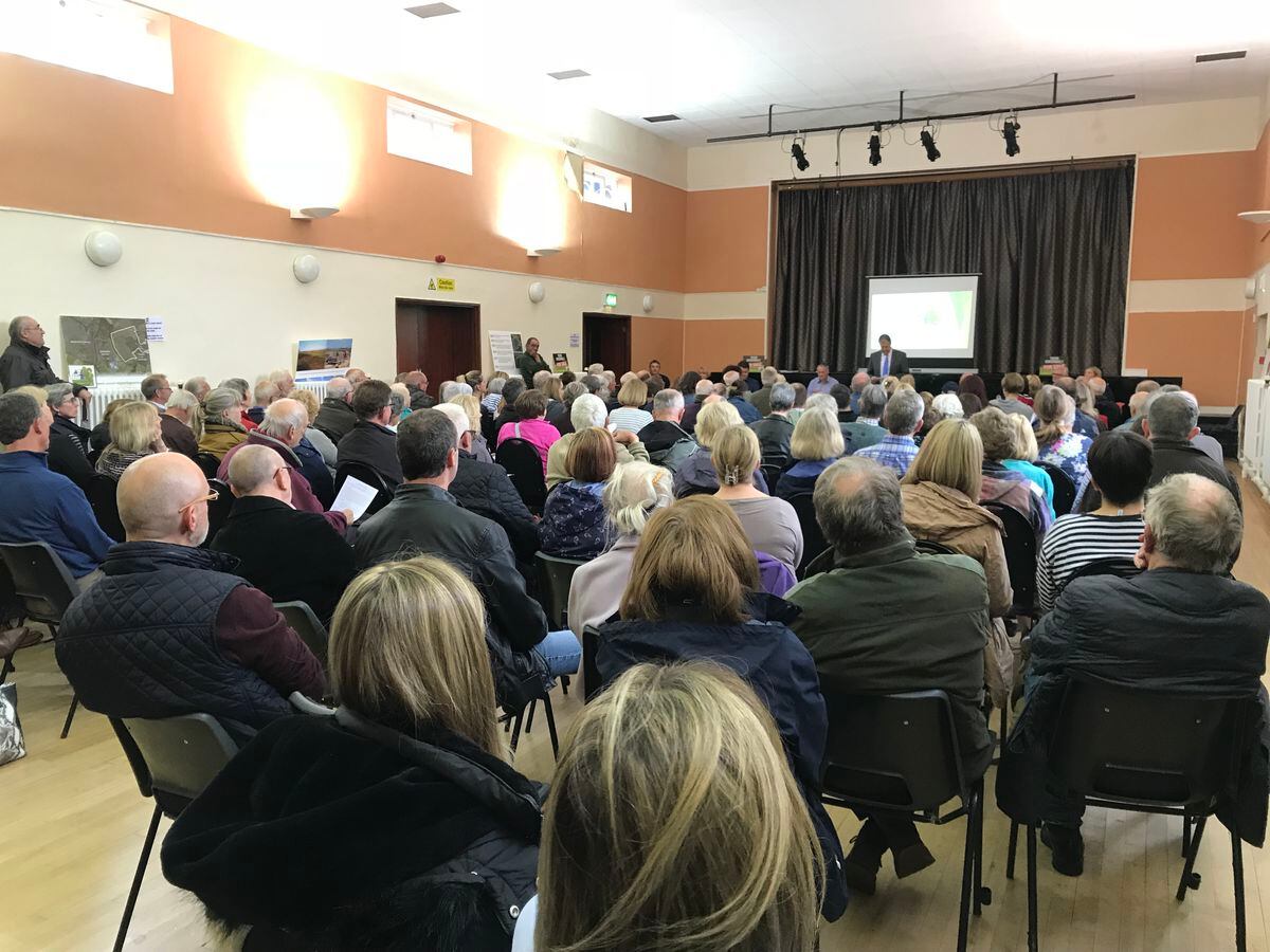 More than 150 people came to the public meeting