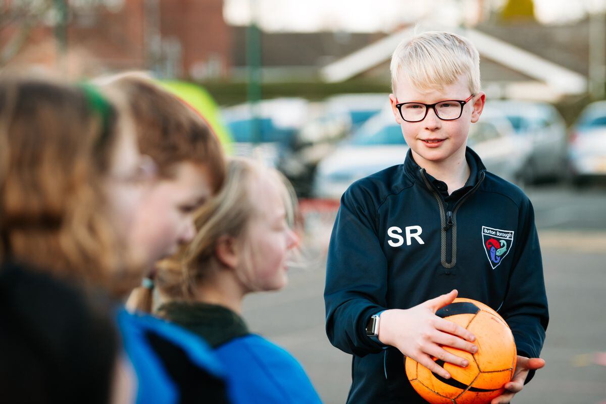 Seb Reynolds, 12, becomes a PE teacher for the day