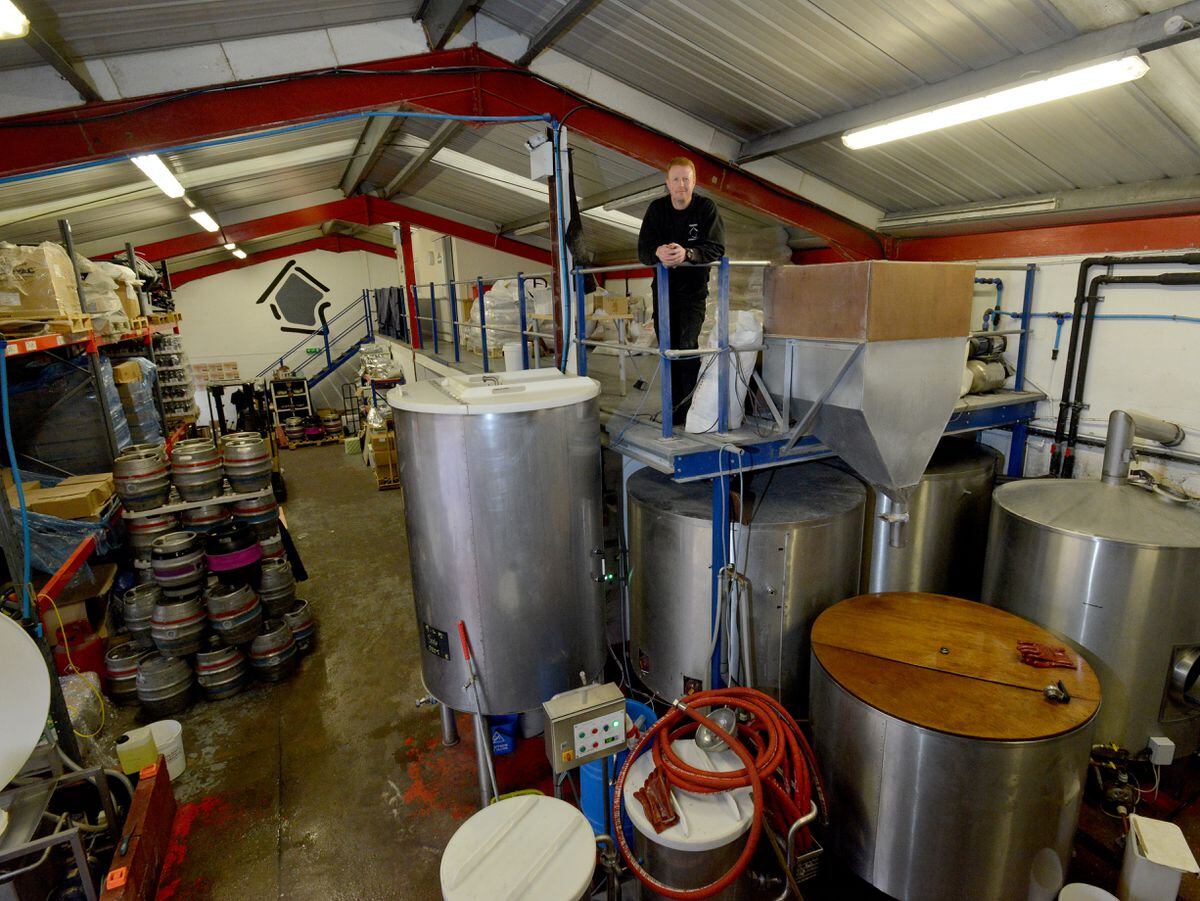Former director Mike Bates in Backyard Brewhouse in Brownhills