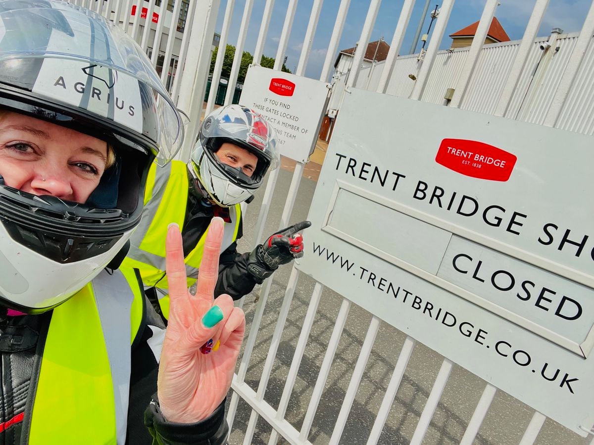 The pair pictured outside Trent Bridge