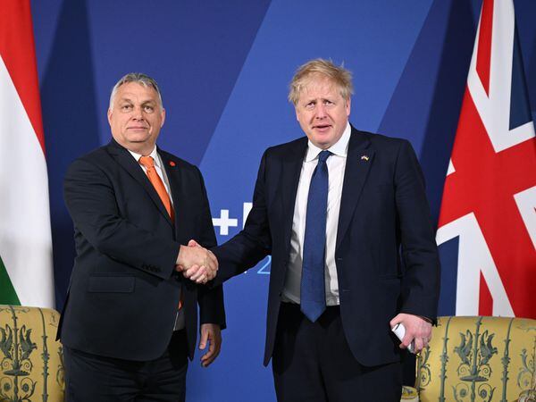rime Minister Boris Johnson with Prime Minister of Hungary Viktor Orban