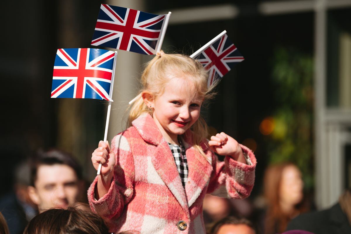 Matilda Rigby from Telford was one of those who greeted Her Majesty.