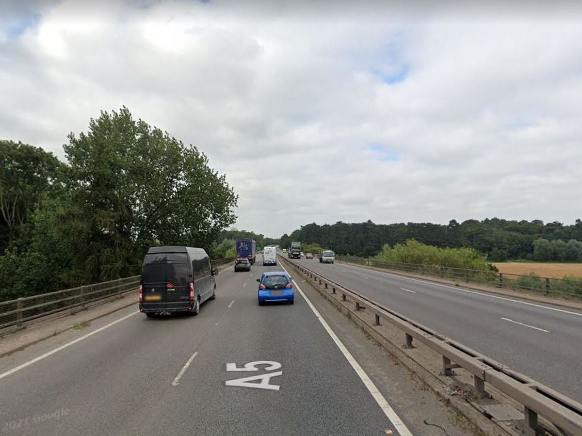 The A5 between Emstrey and Preston. Photo: Google