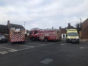 Emergency services at Listley Street Car Park, Bridgnorth 