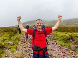 Consultant obstetrician and gynaecologist Richard Horgan after completing his challenge