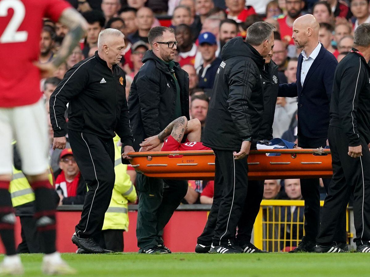 Antony was stretchered off against Chelsea