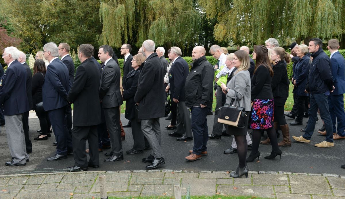 The funeral of David Kerr in Shrewsbury 