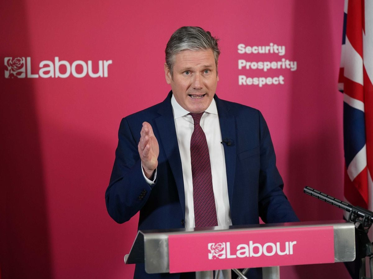 Sir Keir Starmer makes a statement at Labour Party headquarters in London