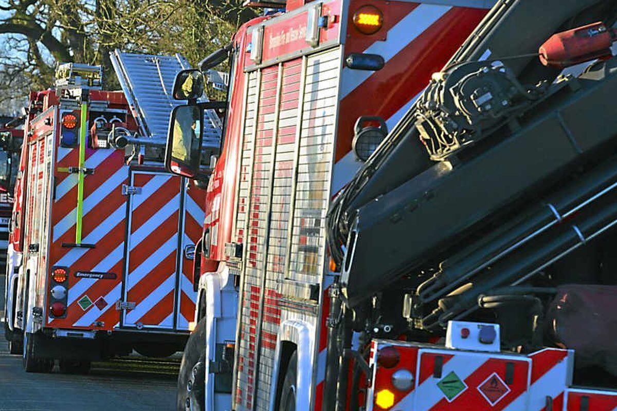 Car catches fire in Shrewsbury
