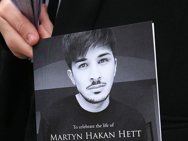 An order of service for the funeral of Martyn Hett, who was killed in the Manchester Arena bombing