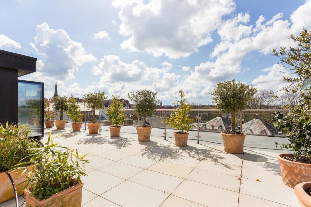 The newly-built penthouse suite in Shrewsbury is on the market. Photo: Knight Frank