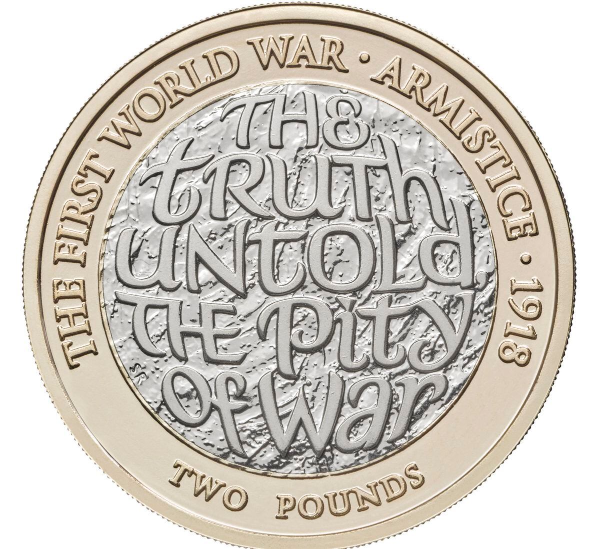 A new £2 coin will feature a quote from Owen’s poem Strange Meeting