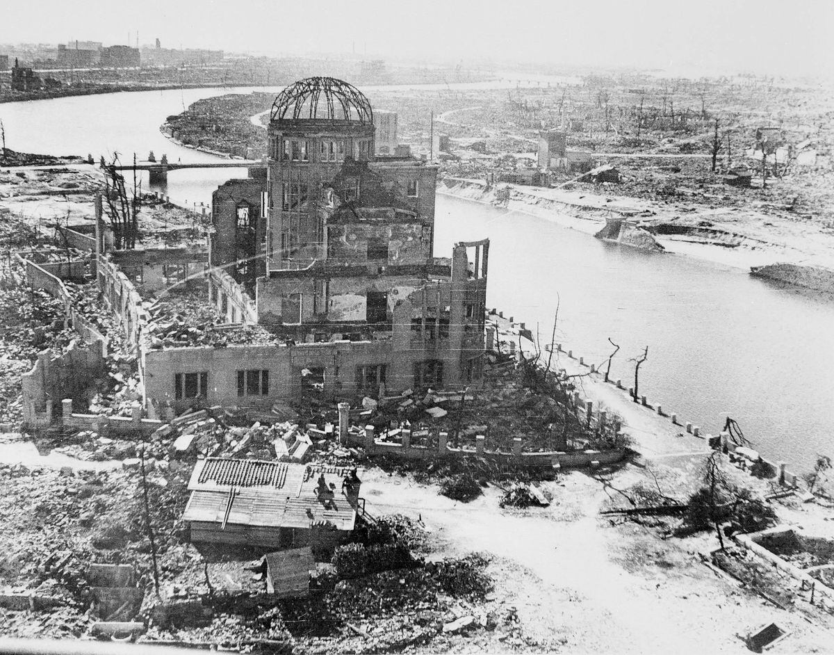 Devastation in Hiroshima.